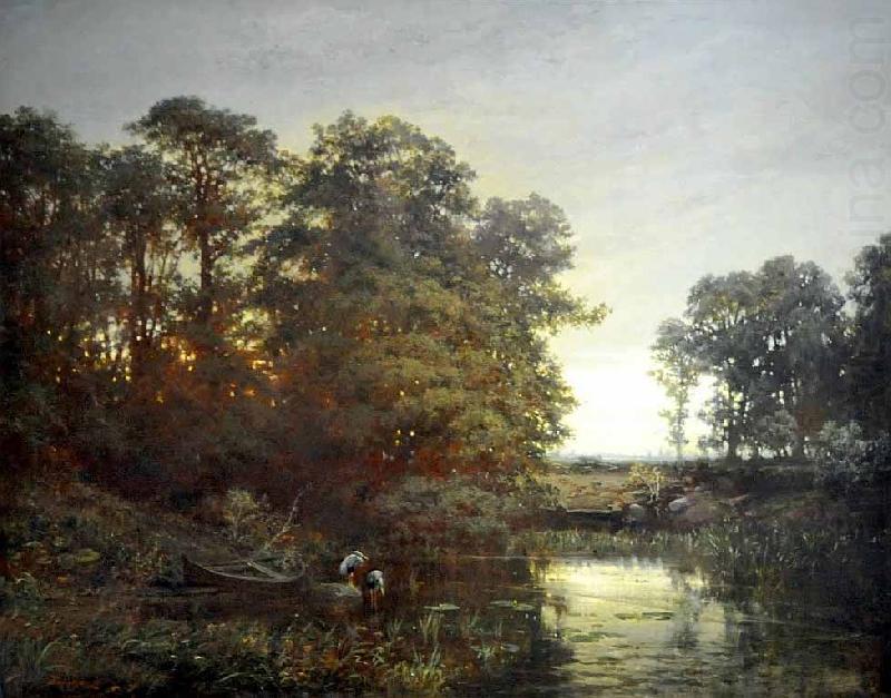 Landscape with a pond, Charles Francois Daubigny